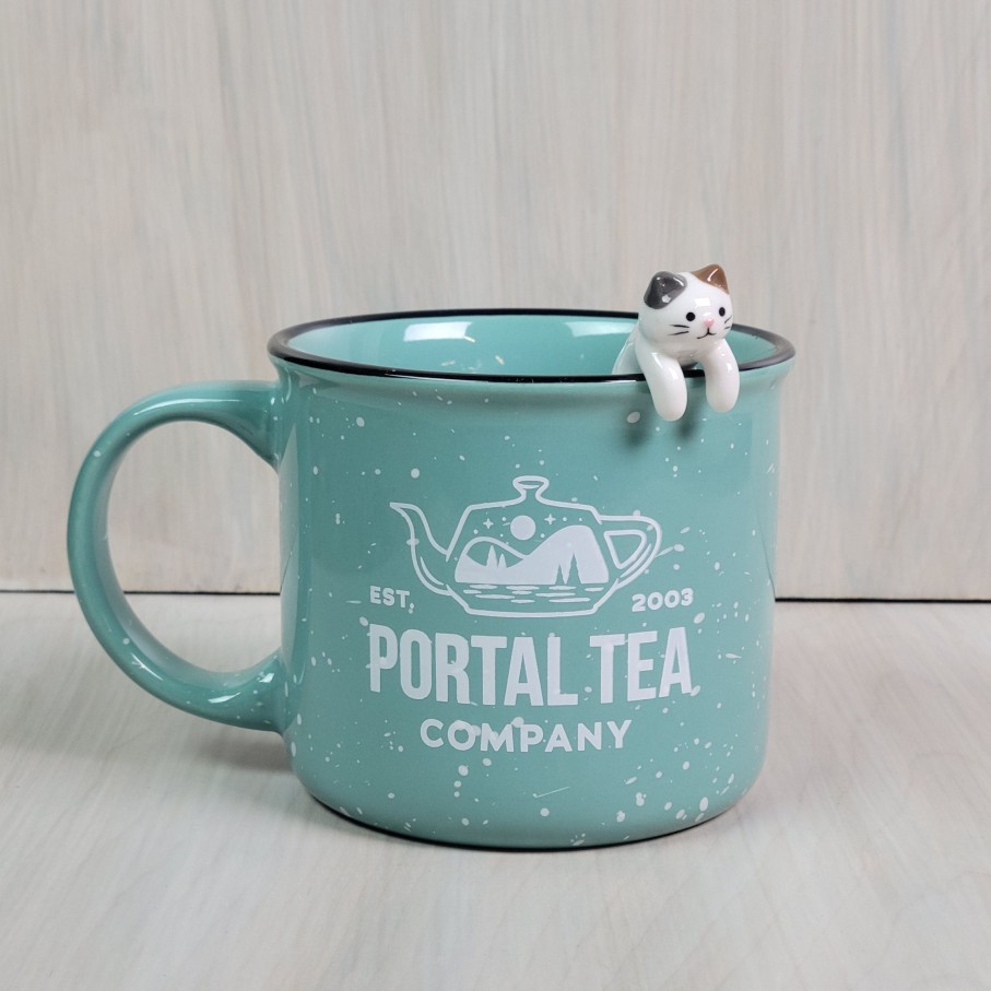 Teaware Portal Tea | Ceramic Cat Spoon - White