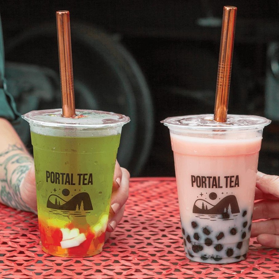 Teaware Portal Tea | Boba Metal Straw - Rainbow