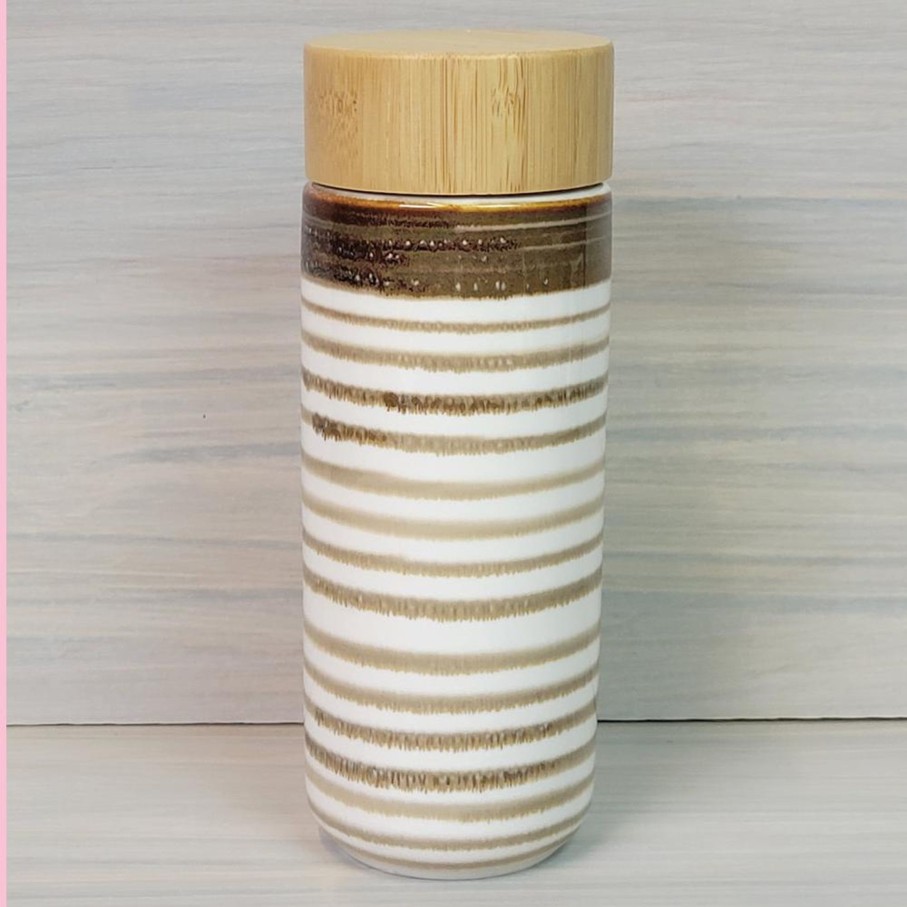 Teaware Portal Tea | Brown Sand Double Wall Travel Mug