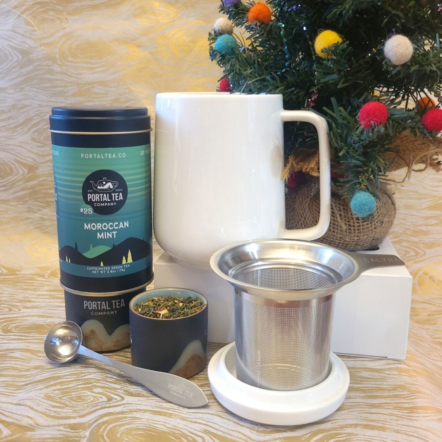 Teaware Portal Tea | Peak Mug & Tea Gift Set - White