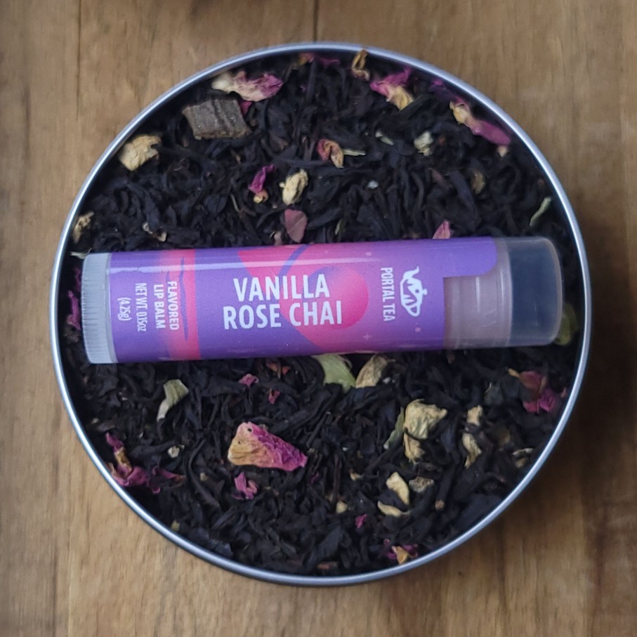 Teaware Portal Tea | Tea Gift Tin & Lip Balm Gift Set - #69 Vanilla Rose Chai