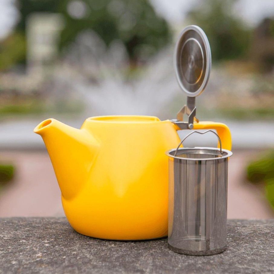 Teaware Portal Tea | Jove Porcelain Teapot 34Oz - Yellow