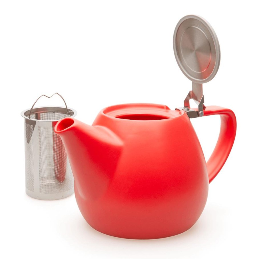 Teaware Portal Tea | Jove Porcelain Teapot 34Oz - Red