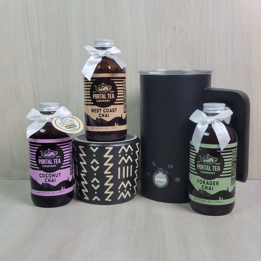 Teas Portal Tea | Chai Trio Gift Set + Milk Frother - Bundle & Save!